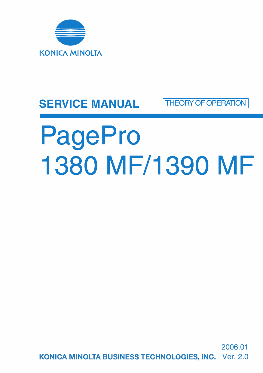 Konica-Minolta pagepro 1380MF 1390MF THEORY-OPERATION Service Manual-1